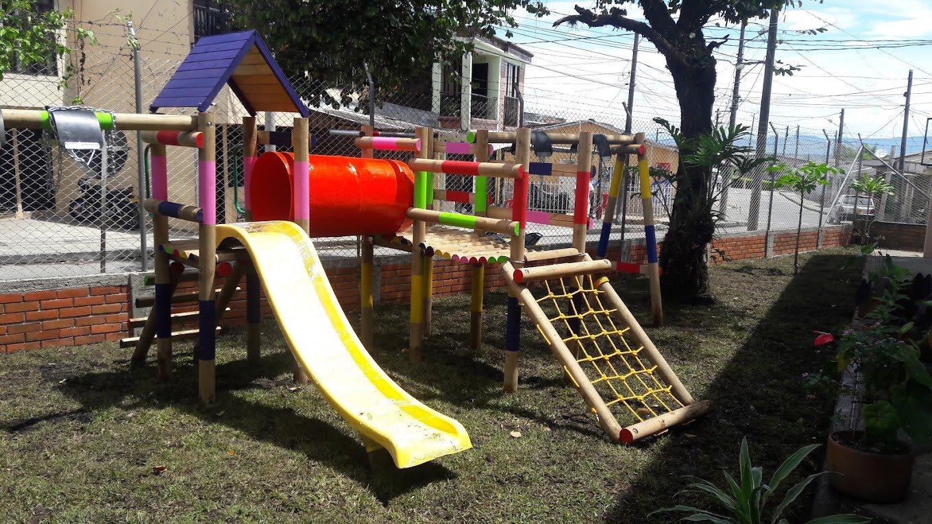 Espacio recreativo de la Institución Educativa Los Quindos